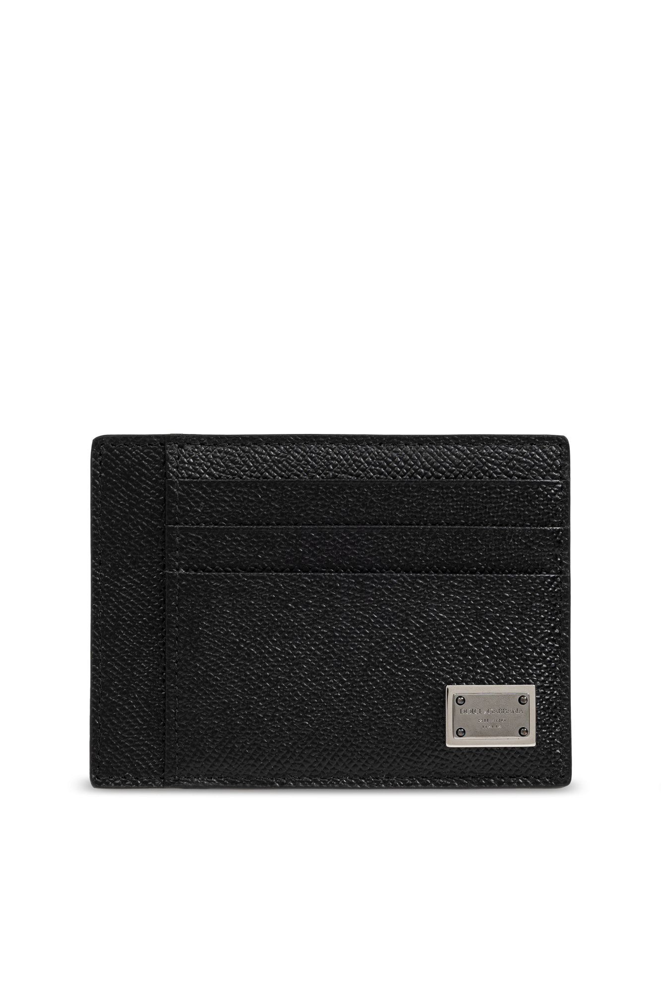 Black Leather card holder Dolce Gabbana Vitkac Canada